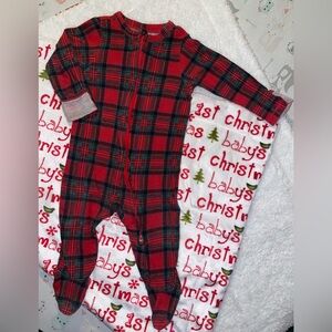 Footies & Blanket Photo Set 6-9 Month “girl’s”/unisex/Boy’s (Winter, Christmas)